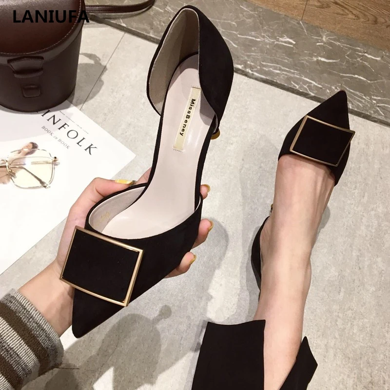 women high heels shoes women Pointed Toe Shallow Slip-On Pumps dress Party high heels Sandals women Sandals plus size 35-43 &207 afbeelding