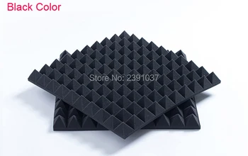 

Black ACOUSTIC FOAM Bundle Hemisphere Grid Type Acoustic Panel Sound Absorption Soundproof 30pices big size 50x50cm