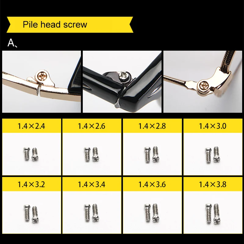 1 Box Glasses Repairing Kit Mini Screwdriver Nose Pads for Watches Laptop Jewellery WWO66