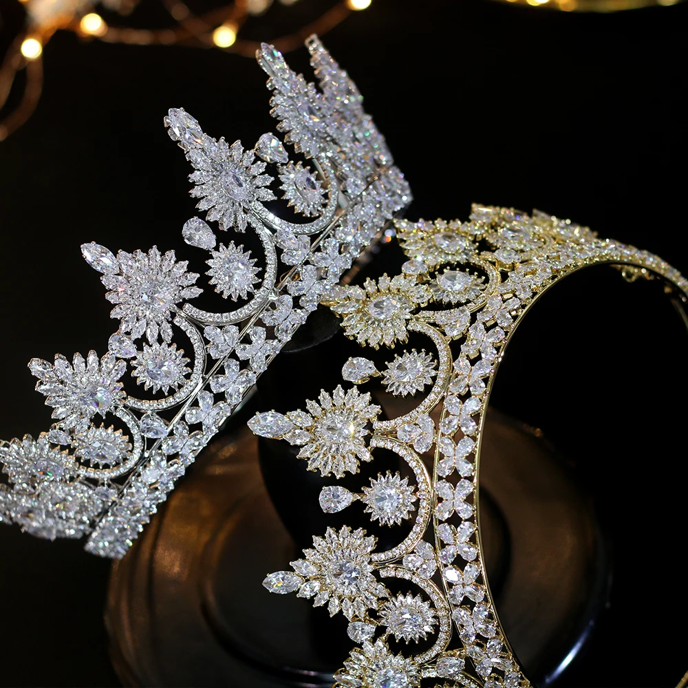 Luxury European retro  crown bride crown banquet wedding dress jewelry accessories A00345