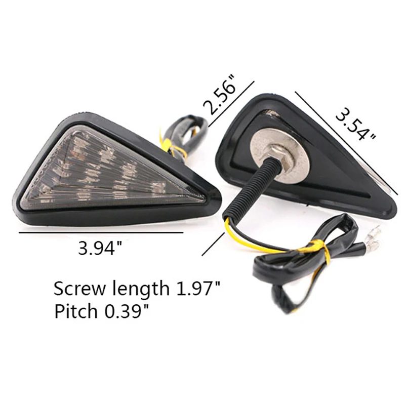 1 пара мигалок для мотоцикла 9 LED поворотные индикаторы мигалка riangle Moto сигнальные