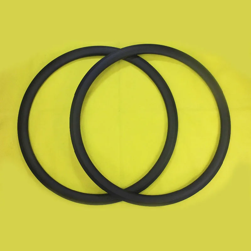 

700C 38mm Clincher Carbon Rims 3K Matte 25mm Width Road Racing Bicycle Basalt Braking Track 24H 28H External Nipple Position