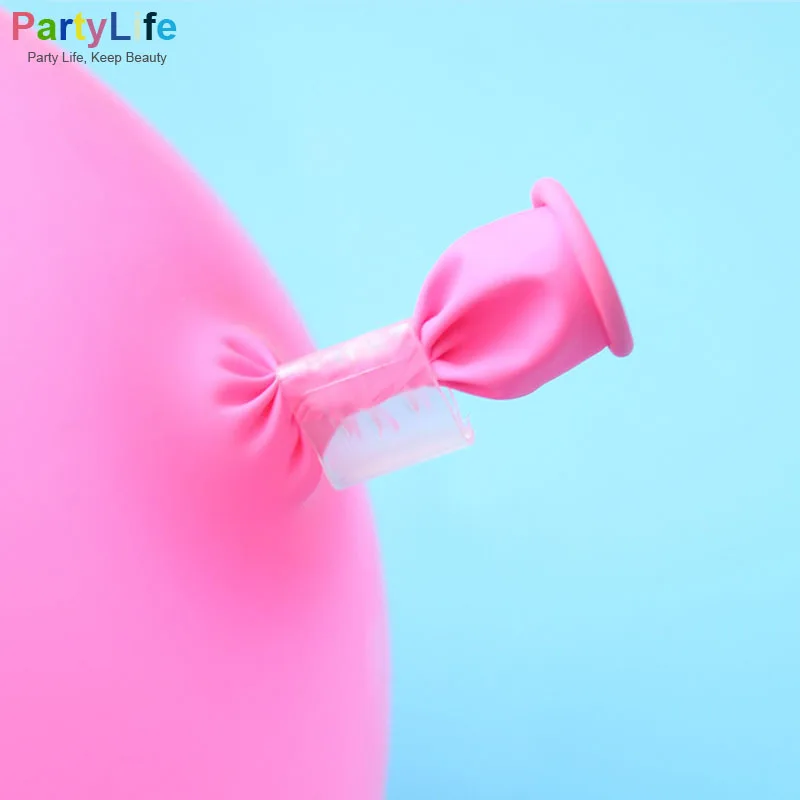 

100 Pcs/lot Latex Balloon White Plastic Sealing Clip Accessories Party Balloons Supplies