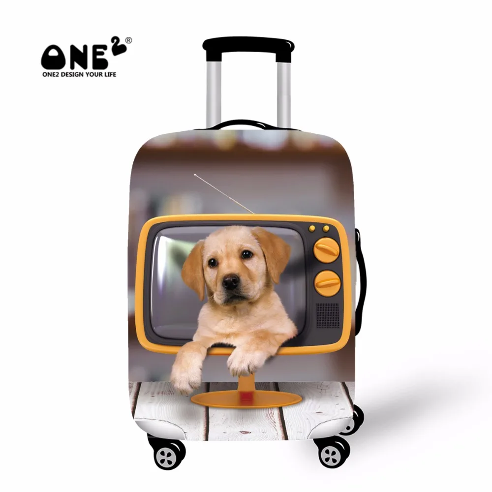 ONE2 2017 New Design travel suitcase cover apply to 18 30 inch luggage for children printing