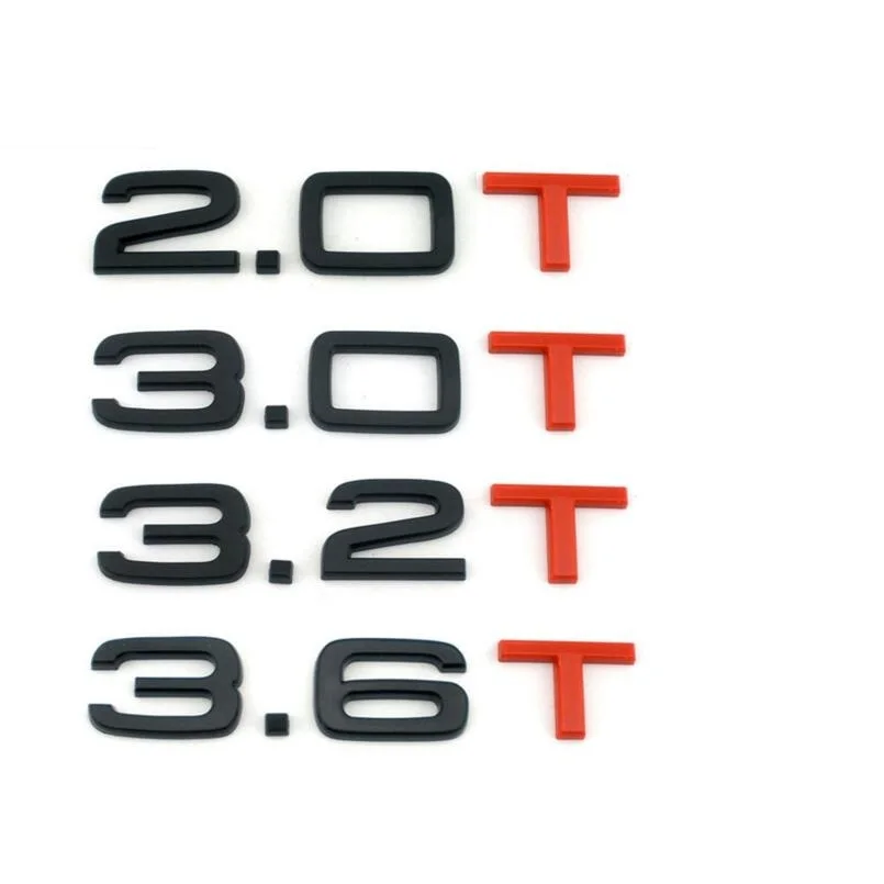 

Gloss Black Red T 1.8T 2.0T 3.0T 3.2T 3.6T Trunk Badges Emblems Emblem Badge for Audi A4 A4 A6 A7 A8 S3 S4 R8 RSQ5 Q5 Q5L A6L