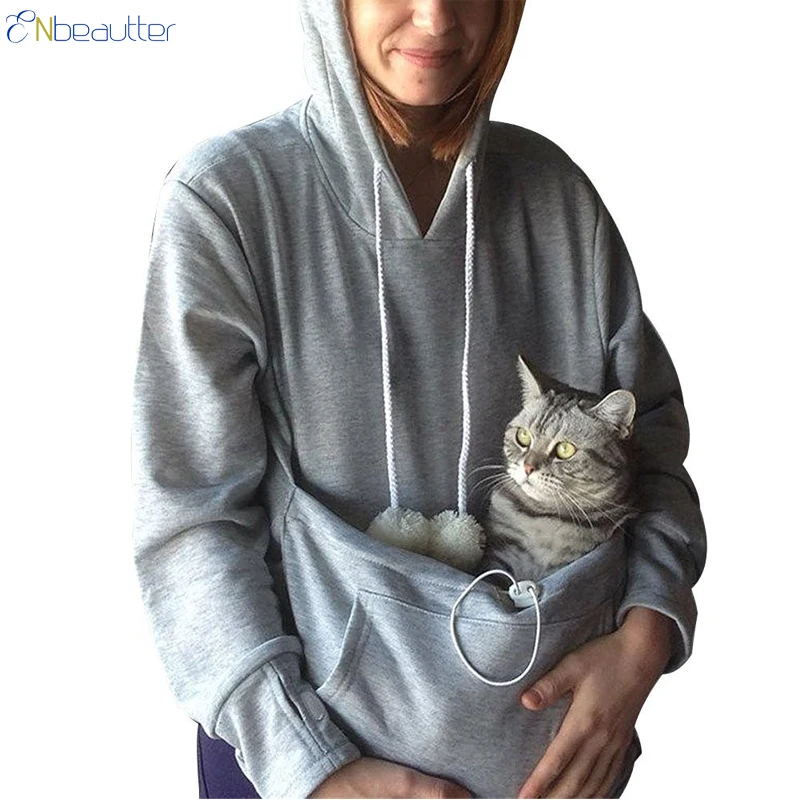 hoodie with a pocket for your cat
