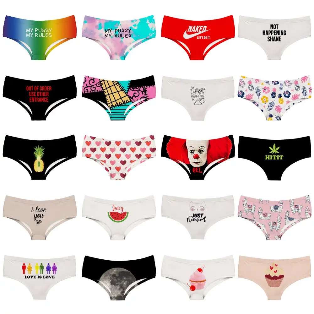 LEIMOLIS MUFFIN CHERRY CAKE funny print sexy hot panties female kawaii