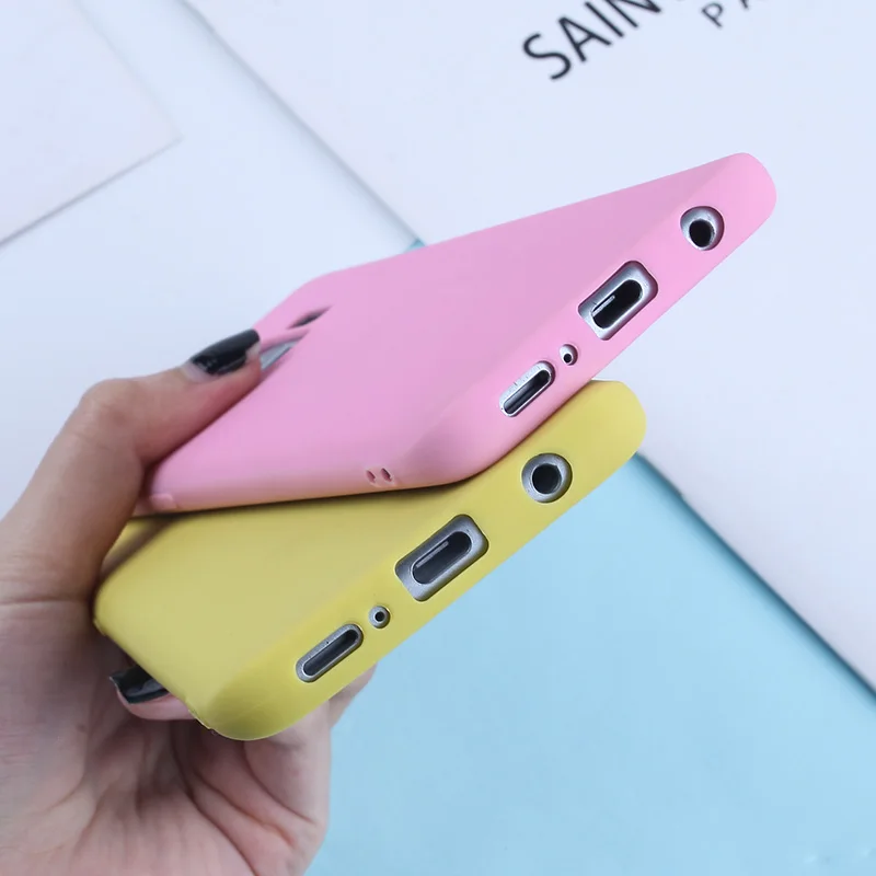 

Luxury Case For Samsung Galaxy S9 Cases Candy Color TPU Cover For Samsung Galaxy S8 S9 A5 A3 2017 A8 S10 S10e Plus A7 2018 Plus