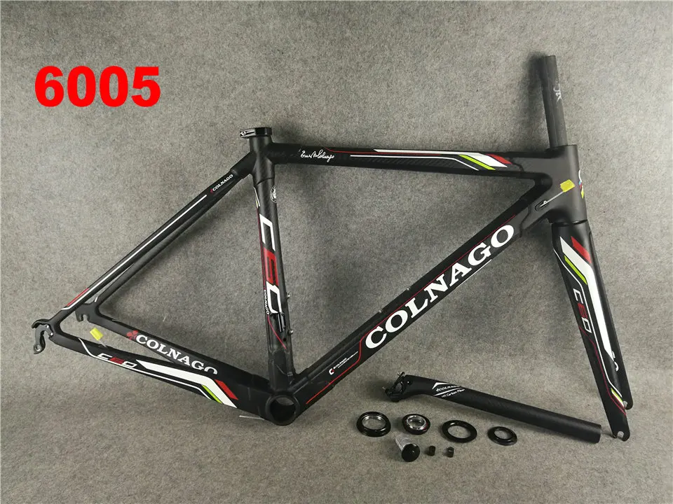 Красный C60 c64 карбоновый дорожный каркас полный углеродного волокна набор рам для дорожных велосипедов карбоновая рама для велосипеда