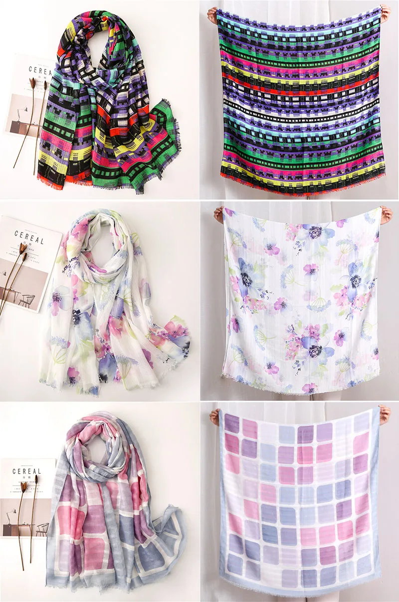 VISROVER Элитный бренд мягкий кашемир Handfeeling лето для женщин шаль с цветочным принтом высокое качество хиджаб шарф оптовая продажа
