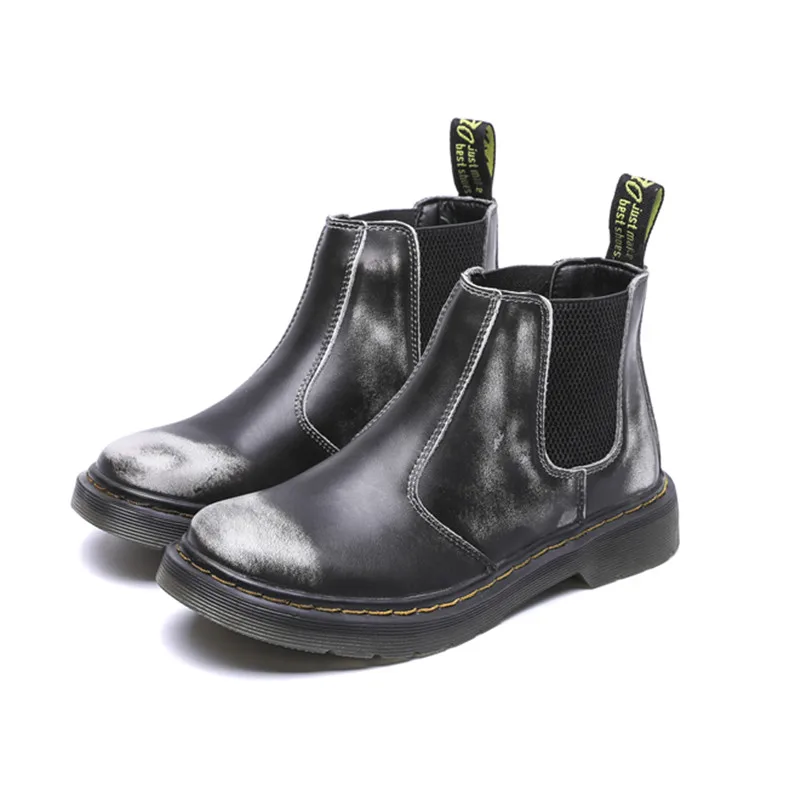 

Plus size 35-46 New Martins Booties For Men or women Ankle Boots Casual Leather Slip-on Boots man Chelsea boots winter warm