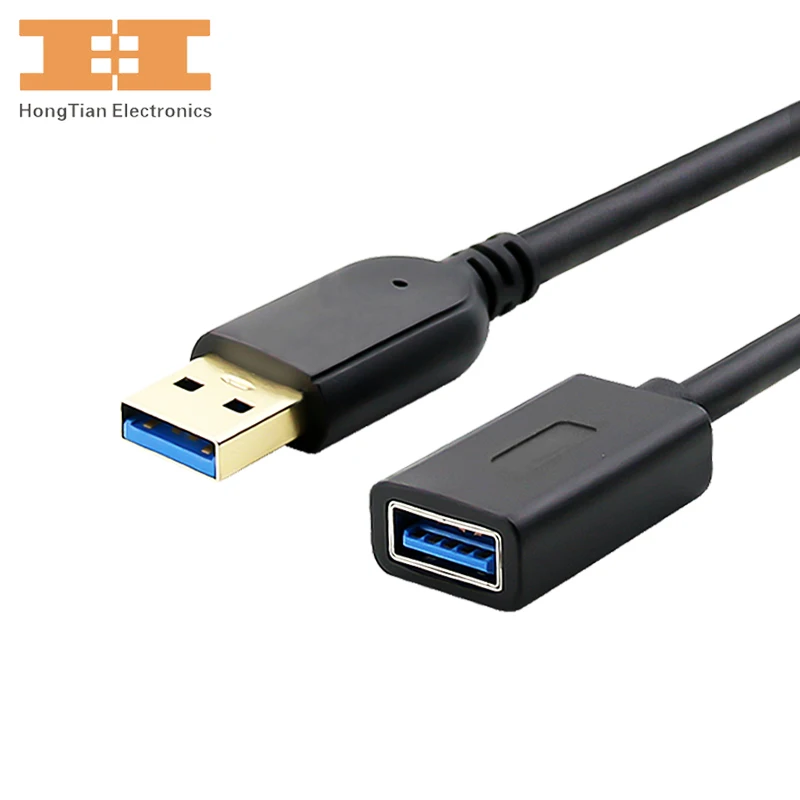 

usb extension cable male to female Super Speed USB3.0 Gold Plug Data Sync Cables 1m 2m 3m for mouse usb hub flash drive Hdd