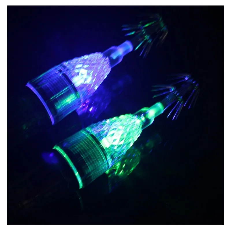 

LED lamp sleeve fish bait for ocean fishing 60 meters deep squid Bait and hooks