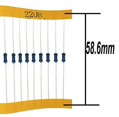 17 значений 1/4W 1% Резистор комплект ассортимент, 0 Ohm-1M Ом(набор из 525) для высокого класса, инженер эксперимент