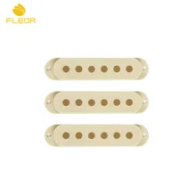 FLEOR 3 sztuk beżowy Single Coil Pickup gitary 48mm/50mm/52mm dla w stylu Strat, części do gitary elektrycznej
