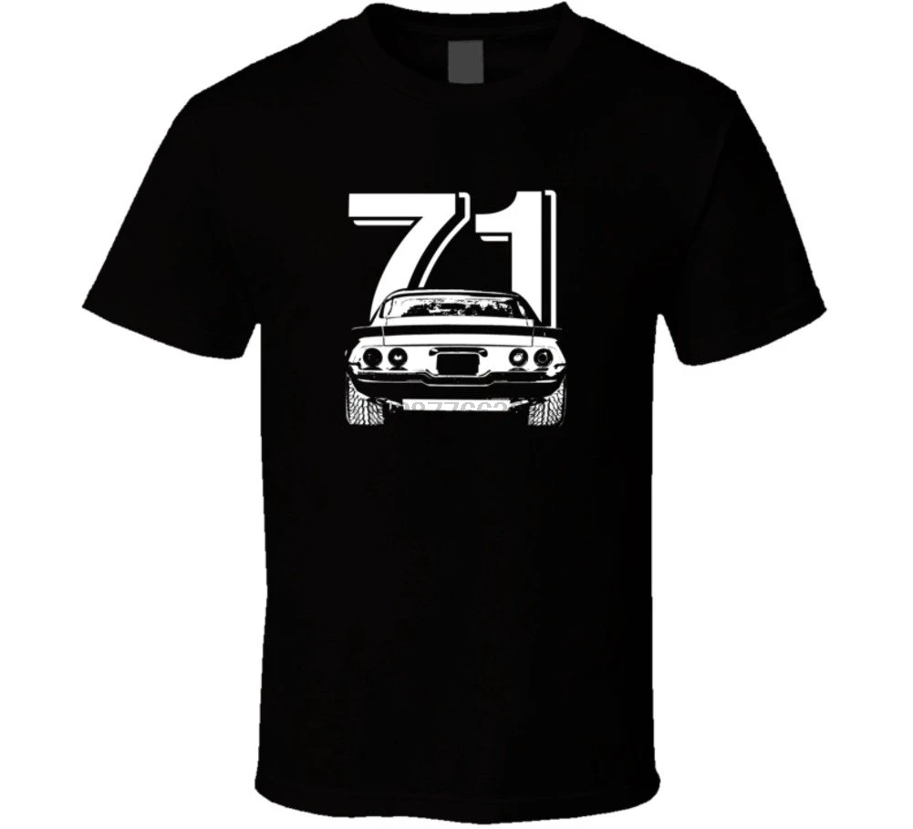 

1971 Camaro Rear View with Year Dark Color T Shirt
