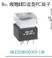 

[ZOB] UB2-25 key switch UB2-25H1 NKK thin flat illuminated pushbutton switch imported --3pcs/lot