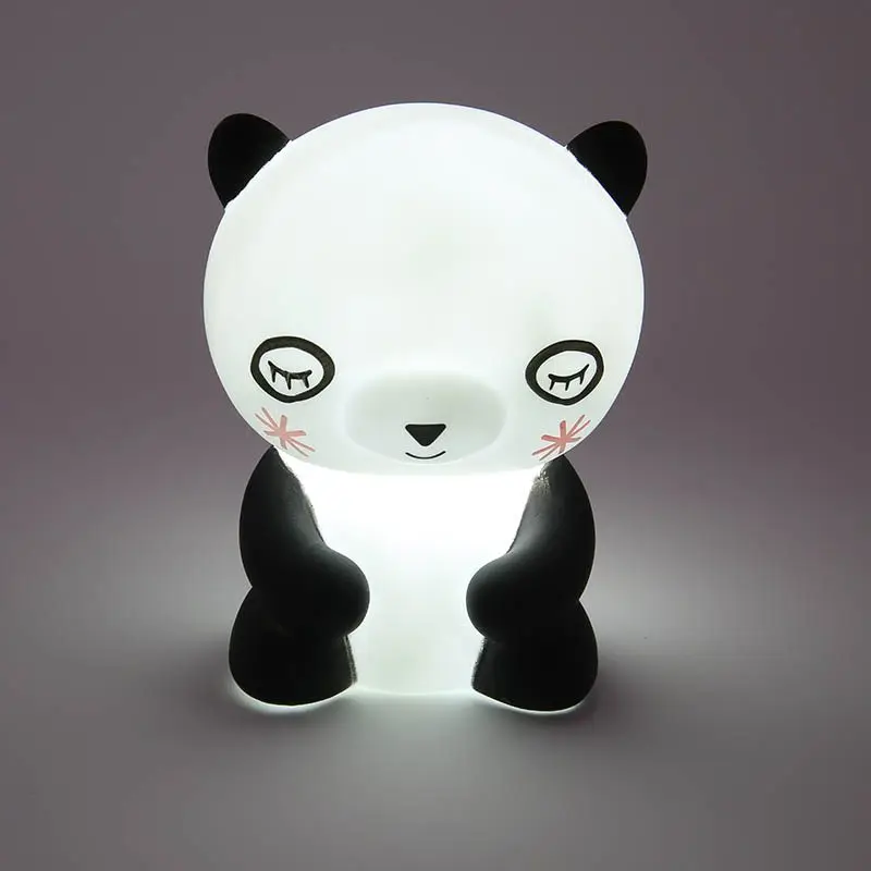 

2018 Panda Led Night Decor Cute Panda Led Night Light Animal Marquee Lamps On Wall For Children Party Bedroom Decor Kids Gifts