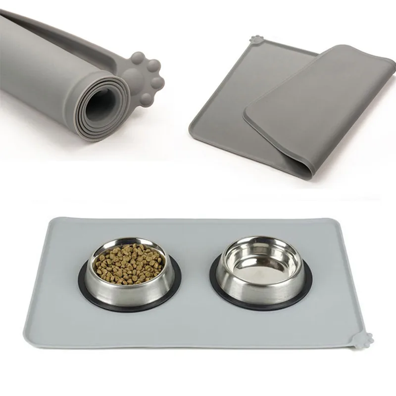 

Petminru Silicone Pet Mat Waterproof Dog Pet Food Drinking Mat Pad Pet Bowl Feeding Placemat Dog Cat Mats Feeder Pet Product
