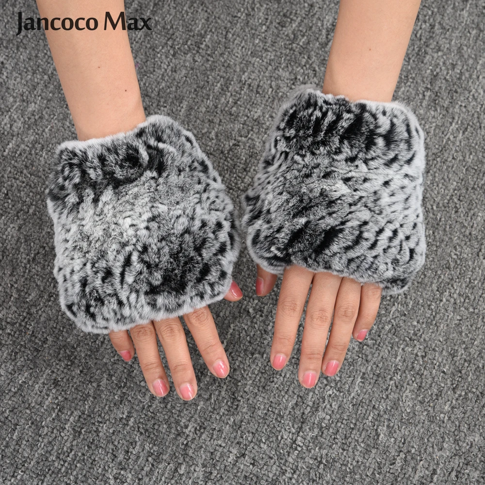 2019 New Arrival Women Real Rex Rabbit Fur Gloves Winter Thick Warm Natural Fur Female Mittens S7322