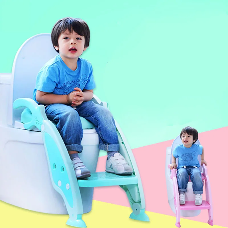 

Baby potty toilet training pan toilet seat Baby Potty Seat Children Training Safety Toilet Seat with Adjustable Ladder