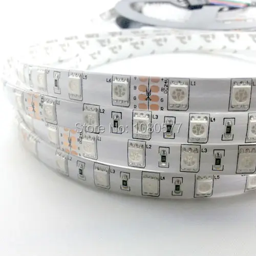 #cheap 5m reel DC24V 5050 RGB LED strip Waterproof 300 LED SMD 5050 LED flexible light strip 60 led m
