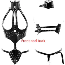 Кожаный ремень-подвязка, пояс, набор, БДСМ, бондаж, белье, сексуальный готический, заклепки, топы, жгут, Клубные, вечерние, танцевальные, фестиваль, Хэллоуин, Рейв, одежда