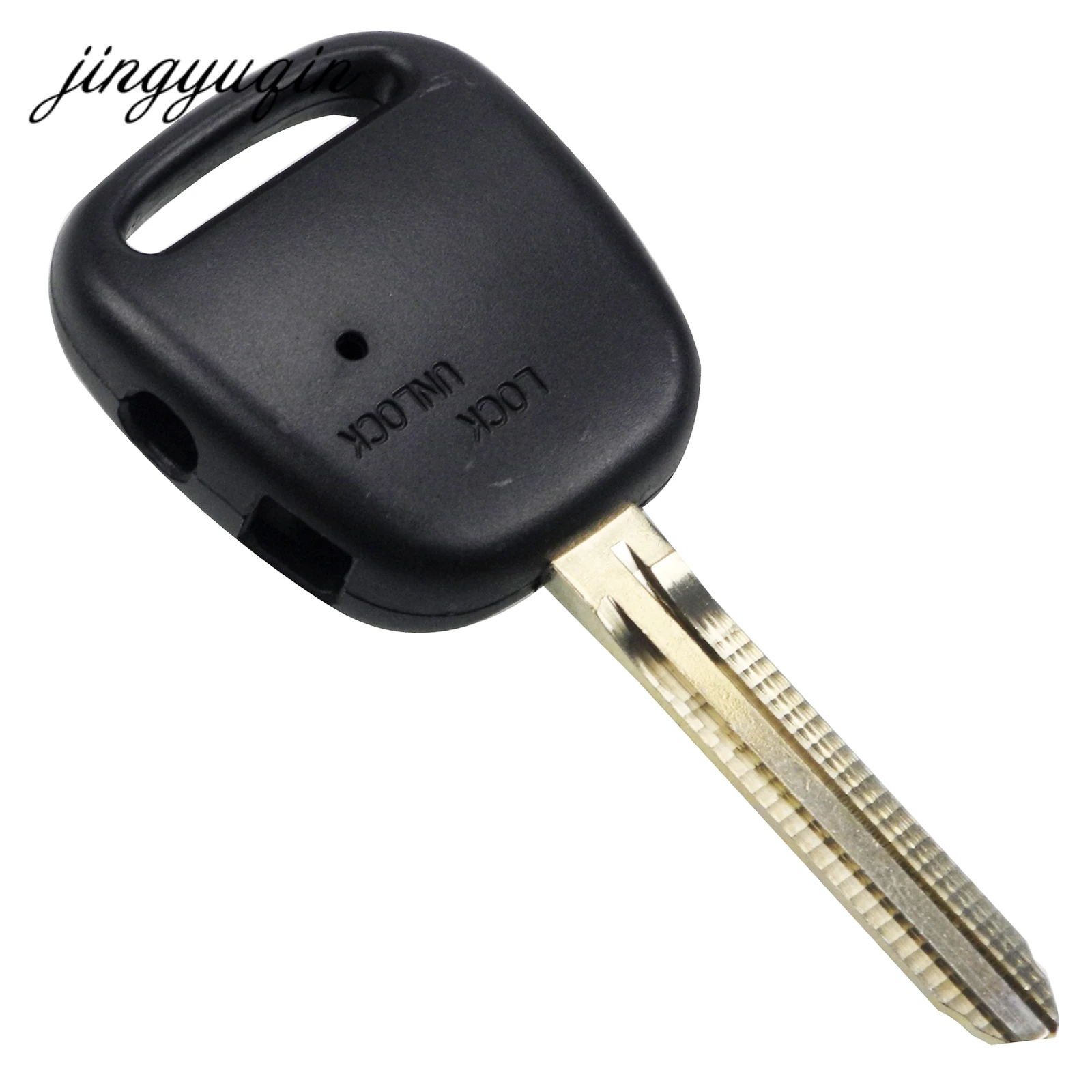 Jingyuqin 10 шт./лот дистанционный ключ оболочки с 2 отверстие кнопки сбоку для Toyota ключ пустой с TOY43 лезвие