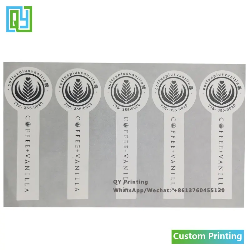 1000pcs 35x100mm 무료 배송 사용자 정의 인쇄 스티커 사각형 모양 고품질 종이 레이블 인감 레이블