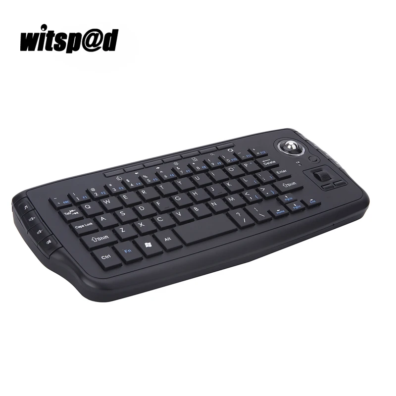 Witsp d font b Mini b font 2 4G Wireless Gaming Keyboard withTrackball Sky Squirrel Handheld