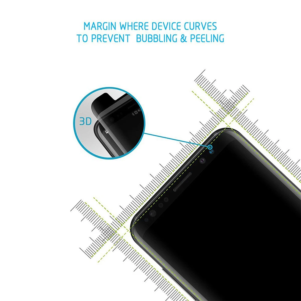 GerTong тонированное 3D закаленное стекло пленка для Samsung Galaxy S9 + S8 Plus Note 9 8