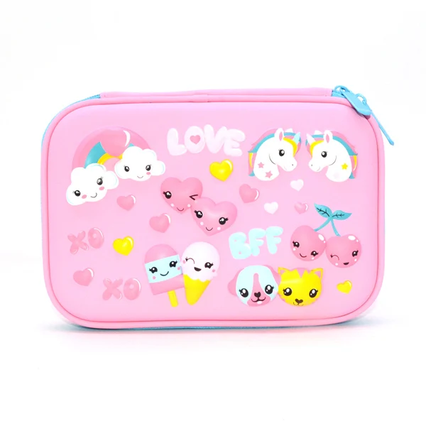 Чехол для карандашей с акулой EVA estuche escolar из искусственной кожи trousse scolaire stylo Kawaii чехол для ручек с изображением рыбы и единорога, пенал kalem kutusu - Цвет: N