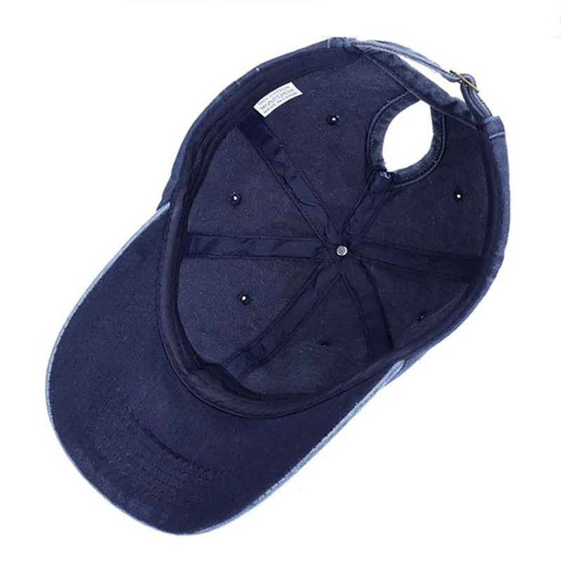 Бейсбольная кепка цветная однотонная промытая хлопковая Регулируемая Задняя портативная шапка с отверстием для хвоста головные уборы уличные спортивные шапки для туризма