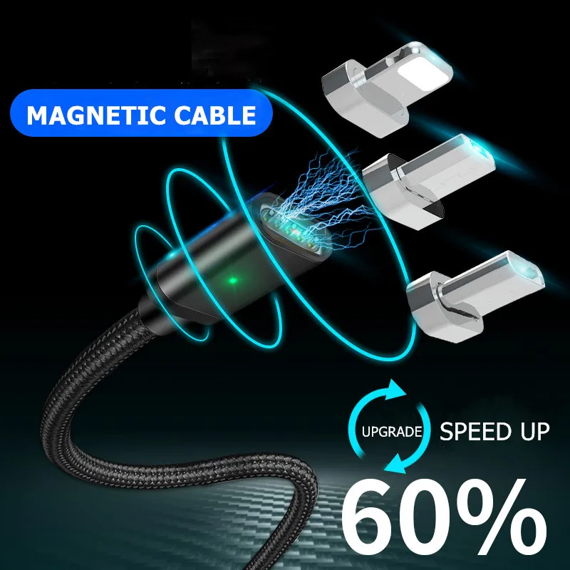 

Magnetic Charger Cable Micro USB Type-c For Iphone xr 7 x max Samsung xiaomi Android Adapter magnet Fast Charging USB Date Cable