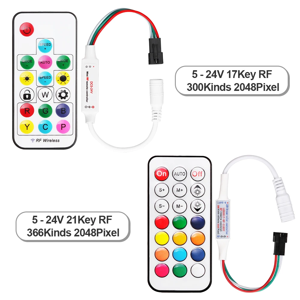 Мини 3 ключа RF 17 ключ 21 светодиодный пиксельный светильник контроллер SP110E Bluetooth SP106E SP107E музыкальный контроллер для WS2811 WS2812B