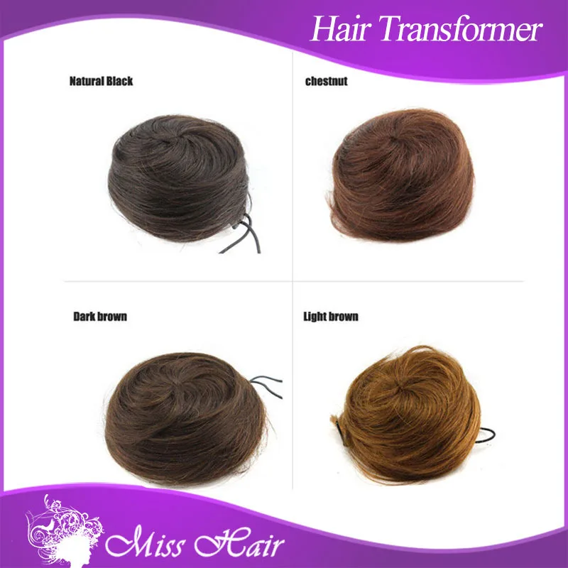 Aliexpress.com Acheter Nouvel accessoire remy cheveux bun accessoire de cheveux de mode donut anneau queue de cheval Chignon 100% naturel postiche Chignon
