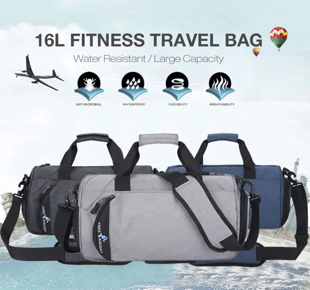 Free Knight 16L Unisex Outdoor Water Resistant Sport Fitness Handbag Travel Tote Bag