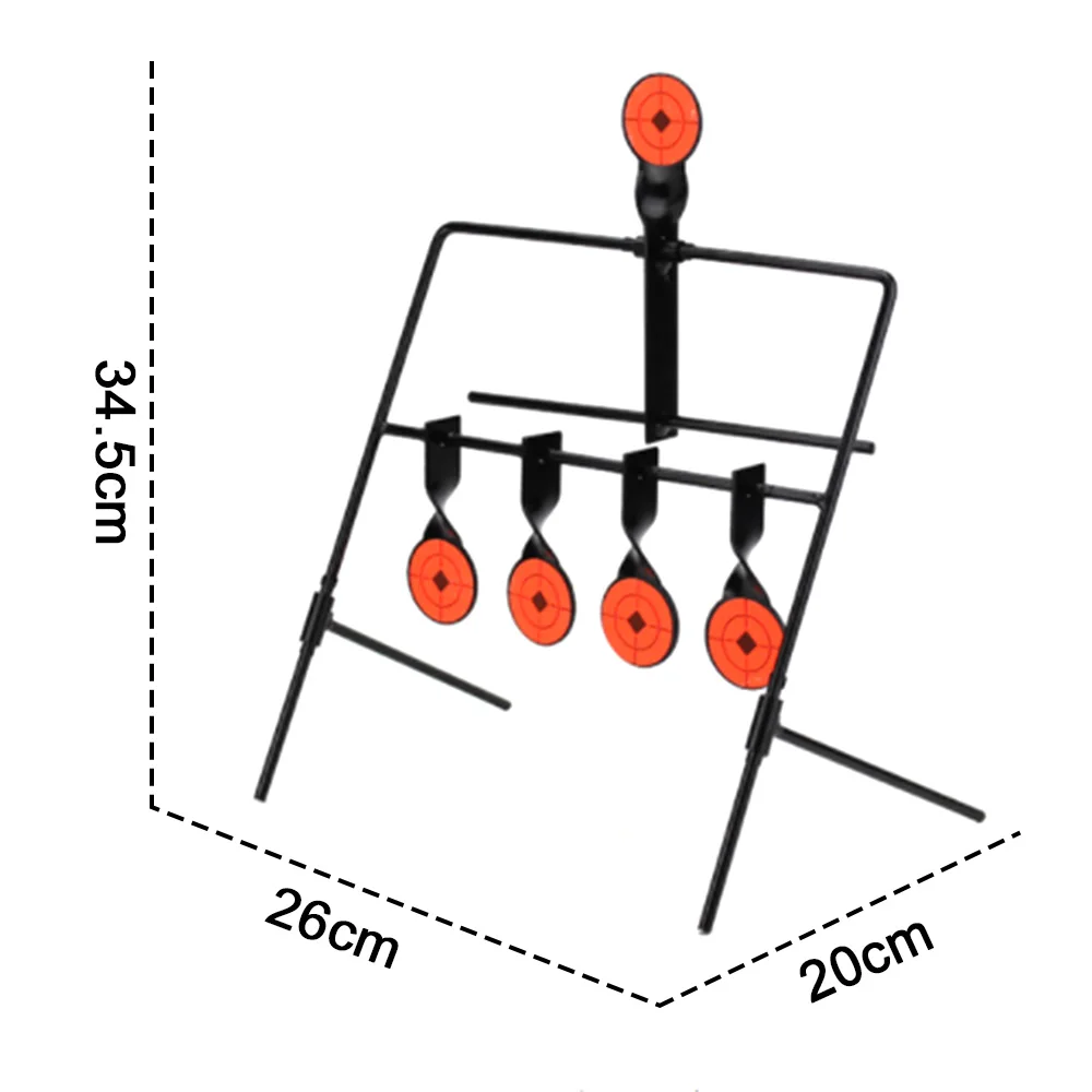 4 цели металлическая мишень для стрельбы WST тренировочная мишень для страйкбола спиннинг Воздушный пистолет винтовка Пейнтбольный комплект для практики аксессуары