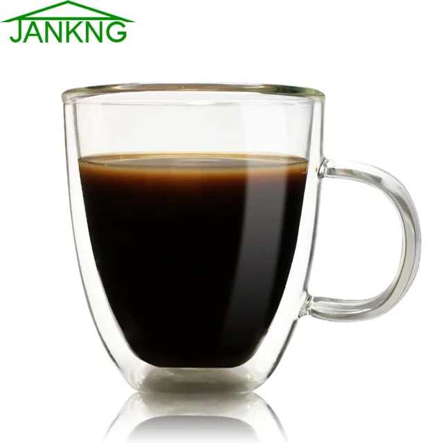 Best Price JANKNG 350ml Heat-resistant Tea Glass Cup Clean Double Wall Glass Mug Coffee Juice Beer Cup Handmade Transparent Drinkware Set Best Price JANKNG 350ml Heat-resistant Tea Glass Cup Clean Double Wall Glass Mug Coffee Juice Beer Cup Handmade Transparent Drinkware Set