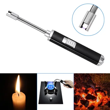 

Convenient Useful Electric Arc Lighter USB Rechargeable Flameless Windproof Flexible Candle Lighters for BBQ Stovetop HY99 DC28