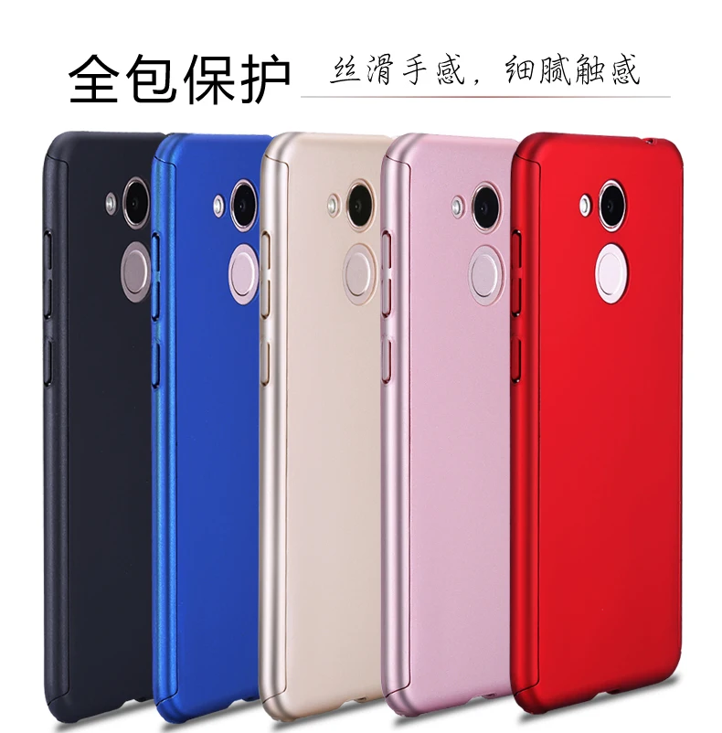 

Tempered Glass+PC Hard Matte Cases For Huawei Honor 6C Case 360 Degree Full Cover Plastic Phone Case For Huawei Honor 6C Pro