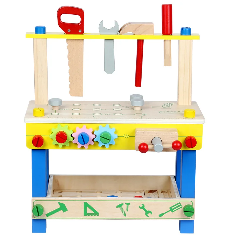 Детские игрушки Монтессори для дошкольников, Детские деревянные игрушки, многофункциональный набор инструментов для ремонта, ролевые игры, игрушки для детей, подарок