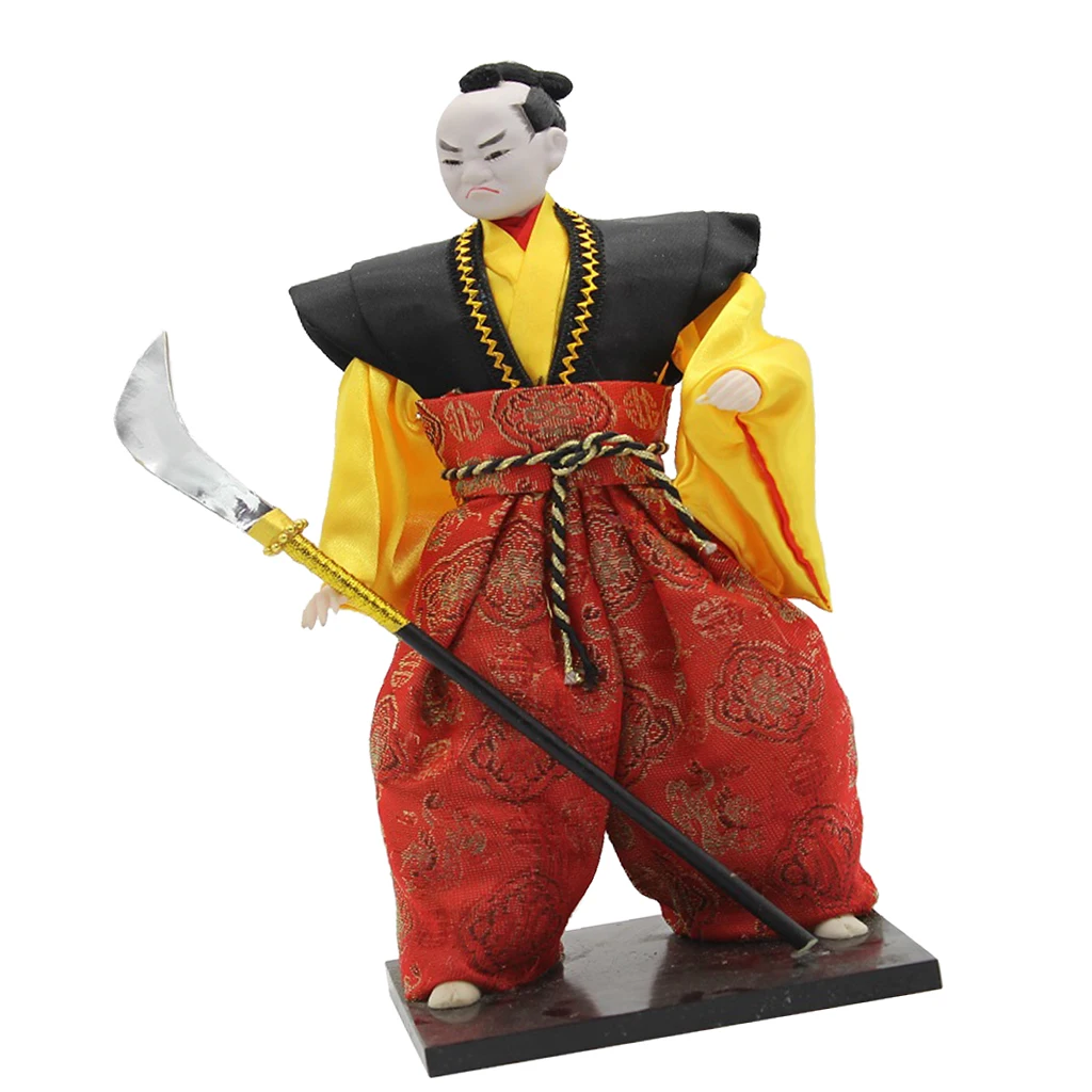 12inch Post-Modern Japanese Samurai Male Doll Oriental Dolls Model Craft #2 Japanese Geisha Kokeshi Dolls