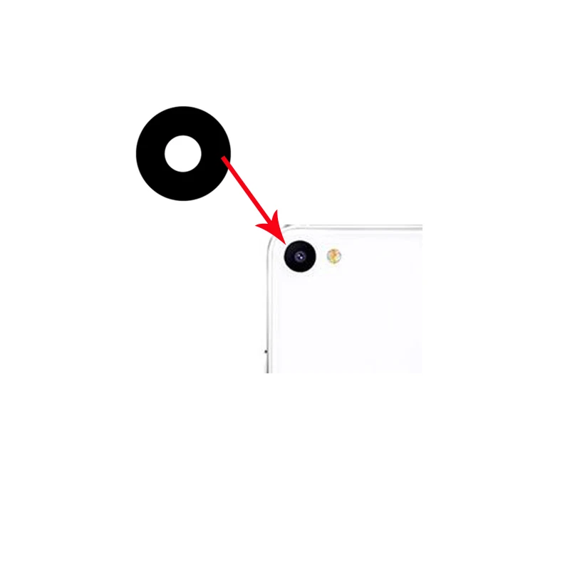 

1Pcs/Lot New Rear Back Camera Glass Lens For MEIZU U10 Main Carmera lens Glass Cover For Meizu U20 With Adhesive Sticker
