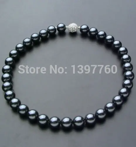 

Miss charm Jew.94 11-12mm natural Australian south sea black pearl necklace