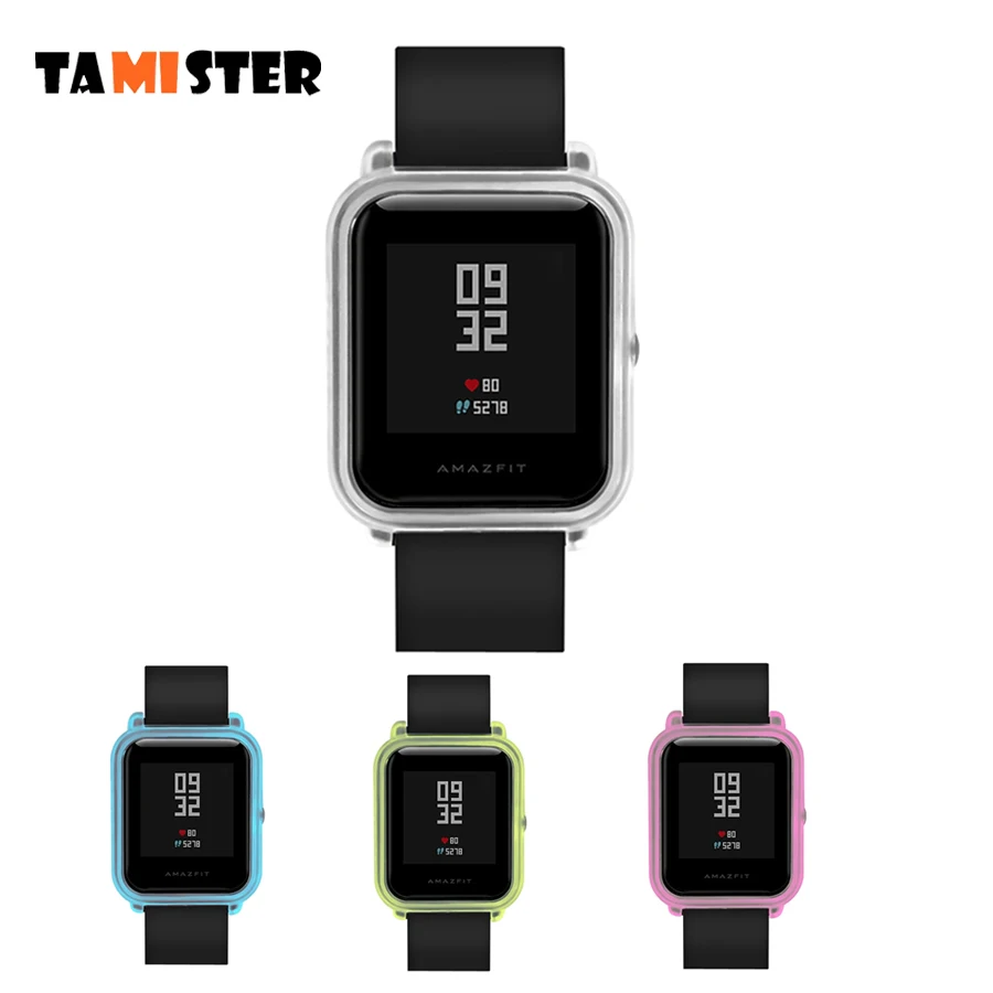 Защитный чехол для часов Amazfit Bip Youth тонкий Цветной корпус из поликарбоната