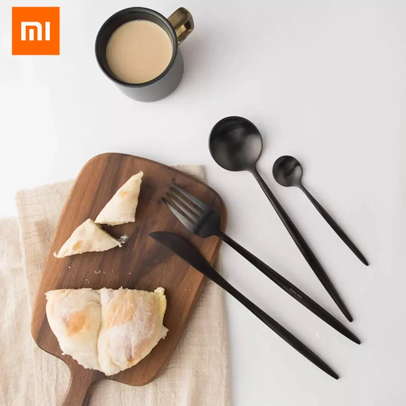 

4pcs Xiaomi Smart Home Maision Maxx Spoon Stainless Steel Set Knife Spoon Fork Tea-spoon 4 Kit Ecological Chain Brand