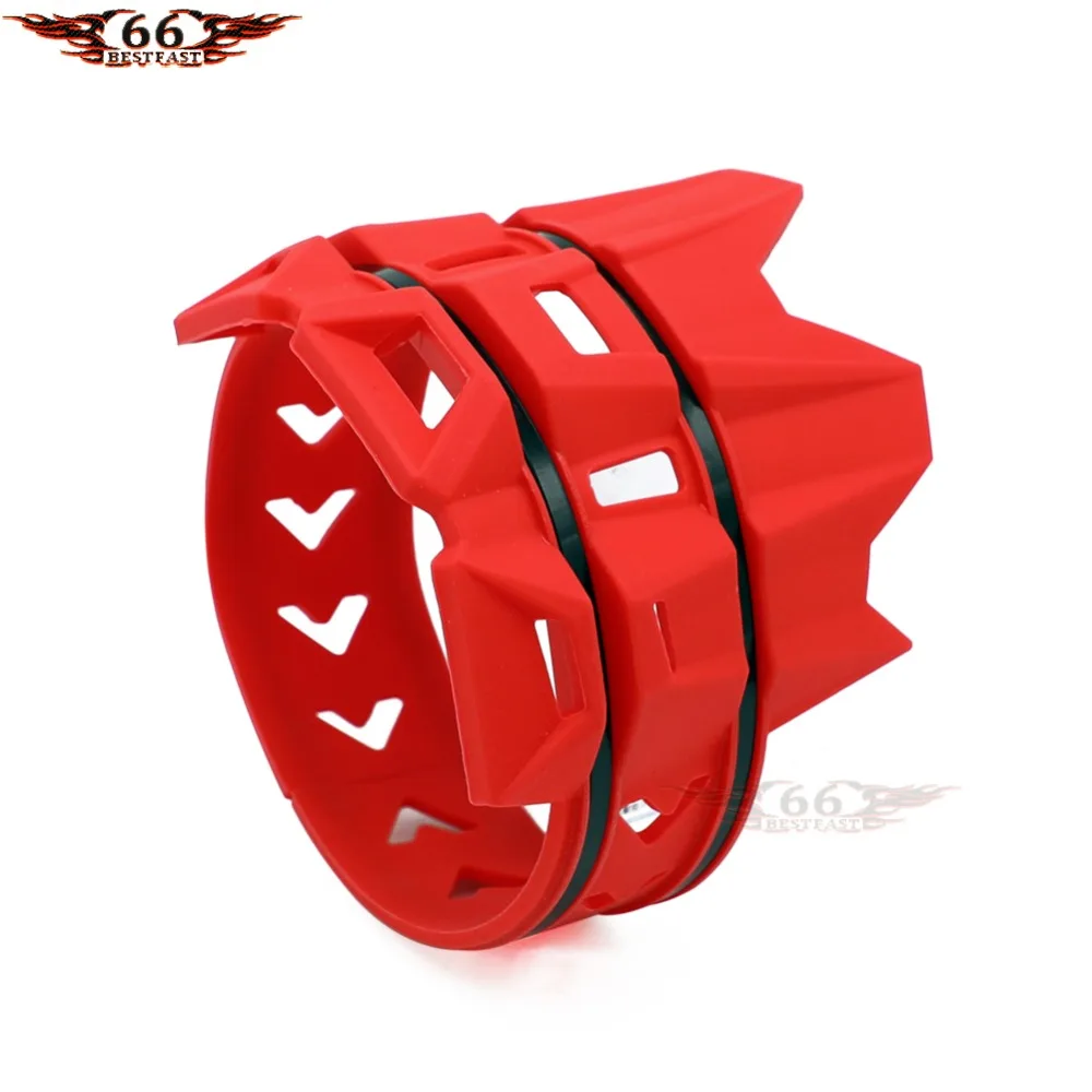 

RED EXHAUST SILENCER PIPE PROTECTOR GUARD FOR HONDA GASGAS SHERCO KTM MOTORCYCLE MOTOCROSS DIRT BIKE NEW