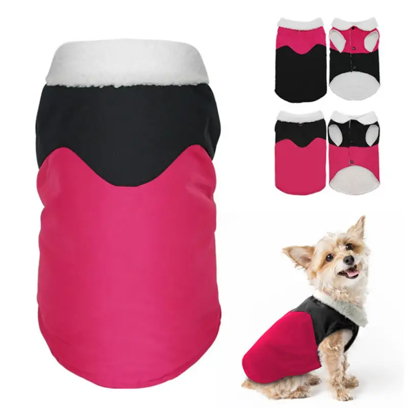 

Autumn Winter Pet Wash Leather Lambskin Dog Clothes Pet Washable Waterproof Leather Plush Clothes For Dogs Puppy Coat For Puppy