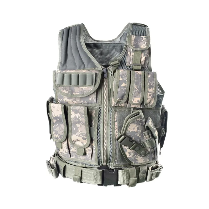 

Mens Colors Tactical Vest Military 600D Oxford Swat Vest Field Battle Airsoft Molle Combat Assault Plate Carrier Hunting Vest 5